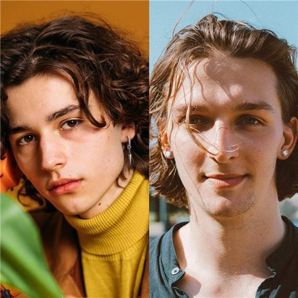 Mens Earrings 11 Pairs Stainless Steel Small Hoop Earrings Cross Dangle Men Gift - Picture 5 of 5